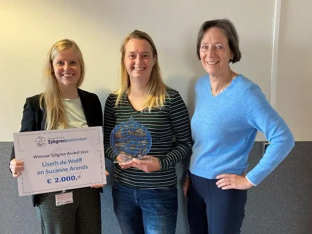 Sjogren Award 2022 Liseth l Suzanne m en Hendrika r Sjogren Award 2022 Liseth l Suzanne m en Hendrika r